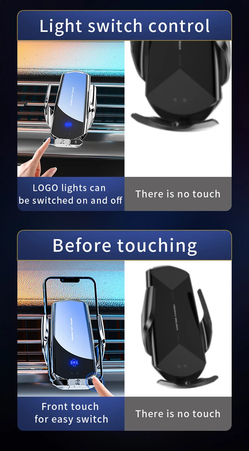 Car wireless charger Magnetic Cell Phone Holder Mobile Phone Stand in Car GPS Support 360° Rotatable Mount For iPhone Xiaomi