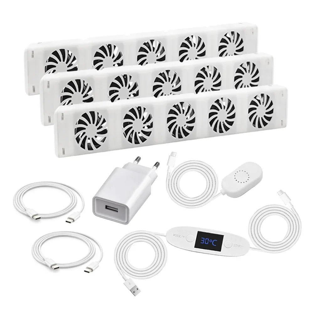 Apartment Heating Fireplace Cooling Fan Automatic Fan Heater Automatic Thermostat Easy To Install Energy-saving Unpowered Fan
