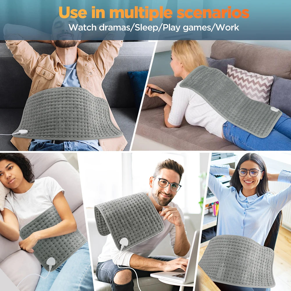 Electric Heating Pad Multifunctional Physiotherapy Heating Blanket Cushion 10 Levels Temperature Timing Body Back Warmer Winter