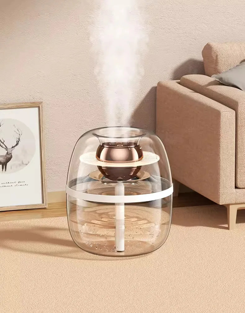 Humidifier Air Purifier Double Spray Humidifier with Night Light Quiet Humidifier Cool Mist Aromatherapy Heavy Fog Home Tool New