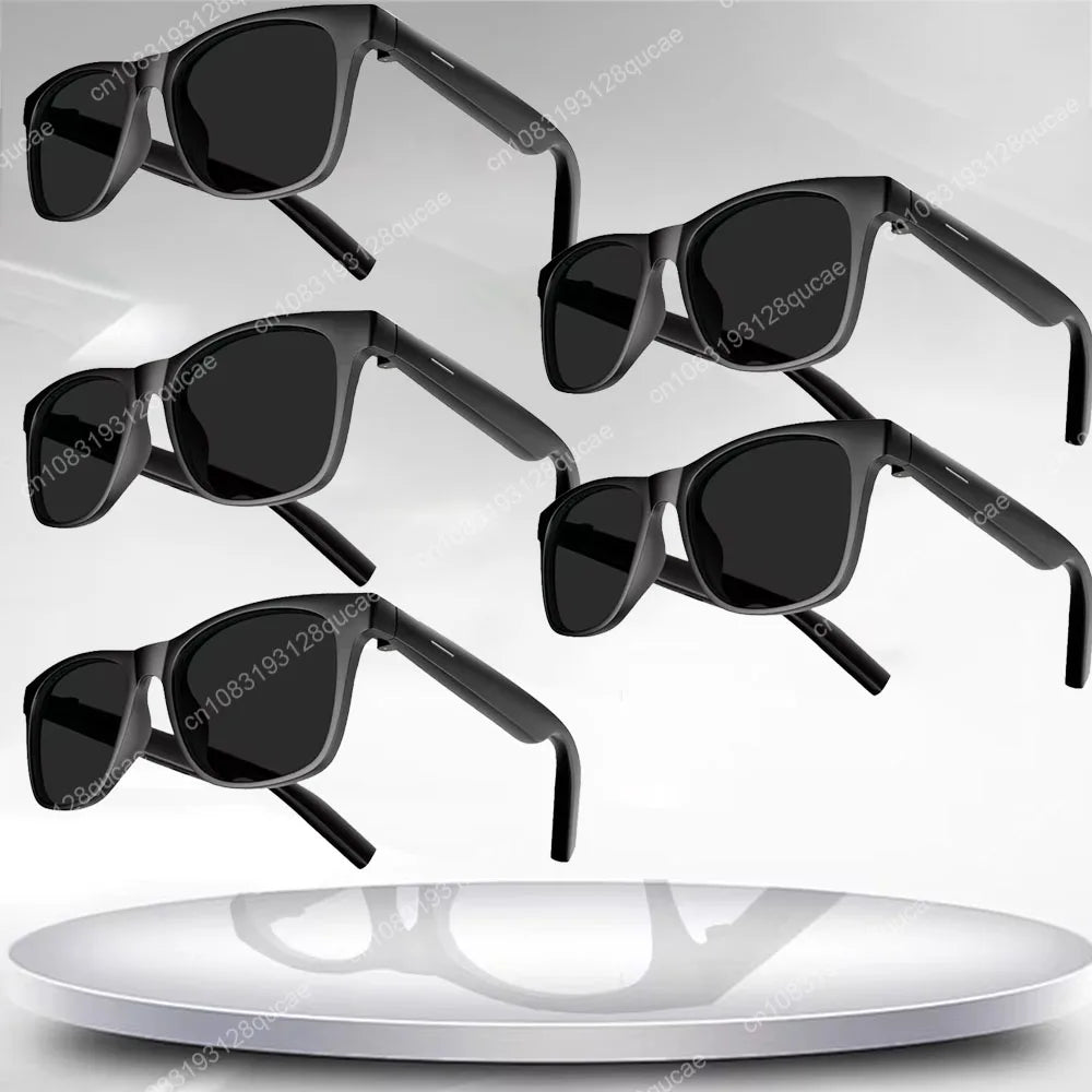 New Men's Smart Glasses Women's Bluetooth Glasses Voice Call Control Music UV Polarized Sunglasses Headphone Glasses Man 2025