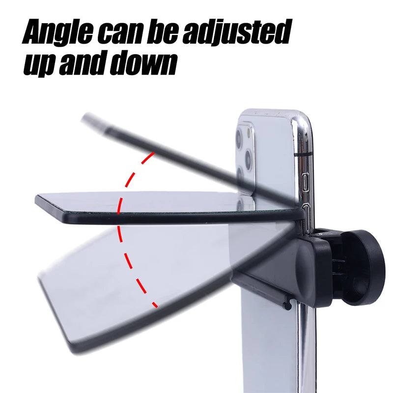 Sky Mirror Mobile Phone Reflection  Clip Adjustable Angle Mirror Clip Outdoor Travel Phone Reflector  Artifact