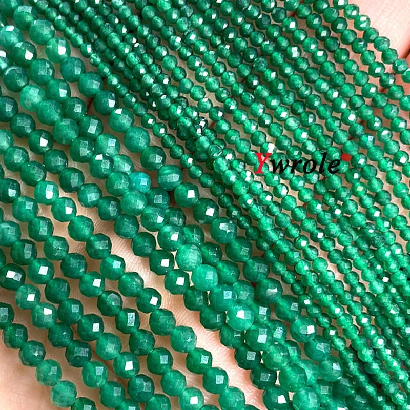 Natural Red Garnet Stone Beads 2 3 4mm Faceted Loose Round Gemstone For Jewelry Making DIY Bracelet Earrings Accessories 15''
