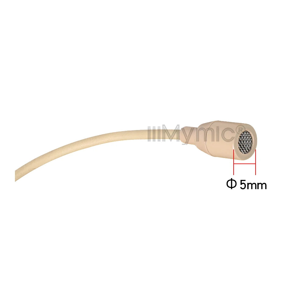iiiMymic Skin Lavalier Microphone Uni-directional Lapel Mic For Sennheiser Wireless Transmitter BodyPack 3.5mm Locking Plug