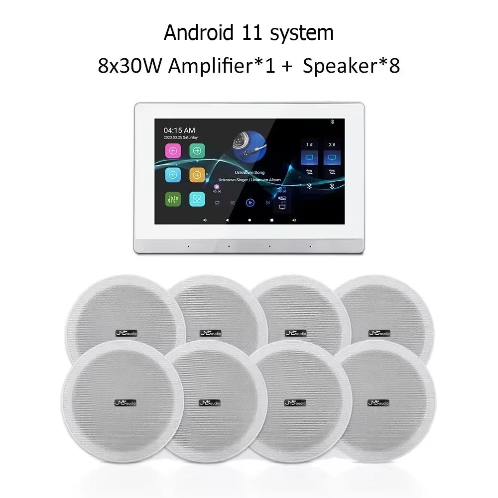Smart Audio System Home Theater Sound Amplifier Wall Screen WiFi Bluetooth Amp Full House Speaker Setup 6INCH Ceiling Speakers
