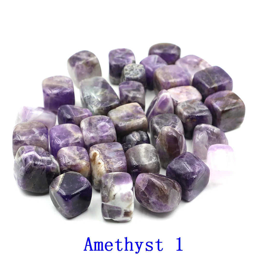 Natural Tumbled Stones Crystals Tumbled Polished Rock Gemstone Specimen Energy Mineral Aquarium Garden Home Decor Bulk Wholesale