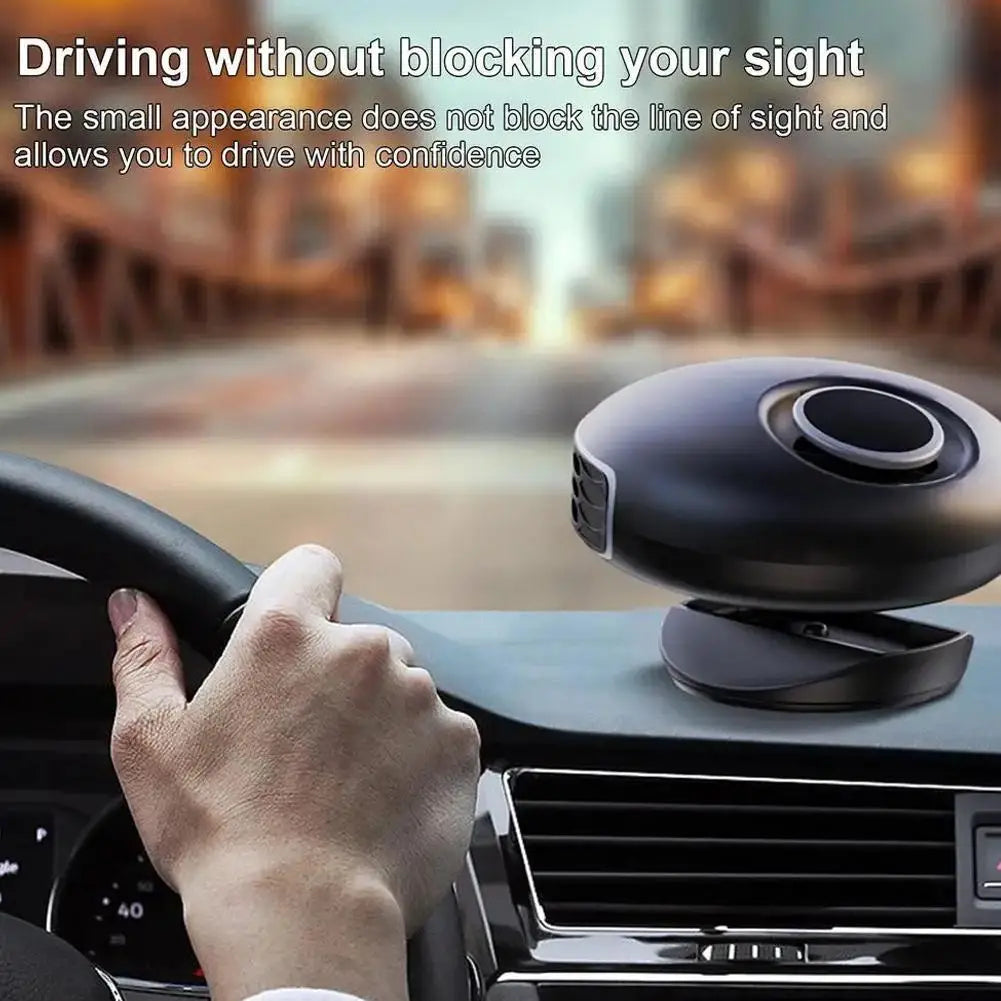 12V 24V Car Heater Fan Electric Heating Warming Auto Windshield Defroster Defogging Demister 360° Rotating Heater for Home