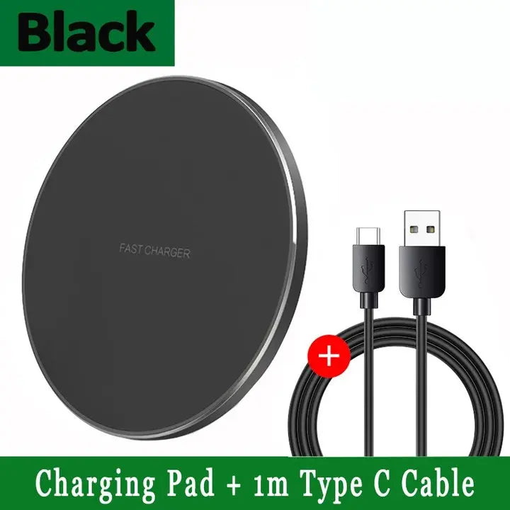 NEW 100W  Wireless Charger for iPhone 13 12 11 Xs Max X XR 8 Fast Charging Pad Ulefone Doogee Samsung Note 9 8 S10 Plus S20 21