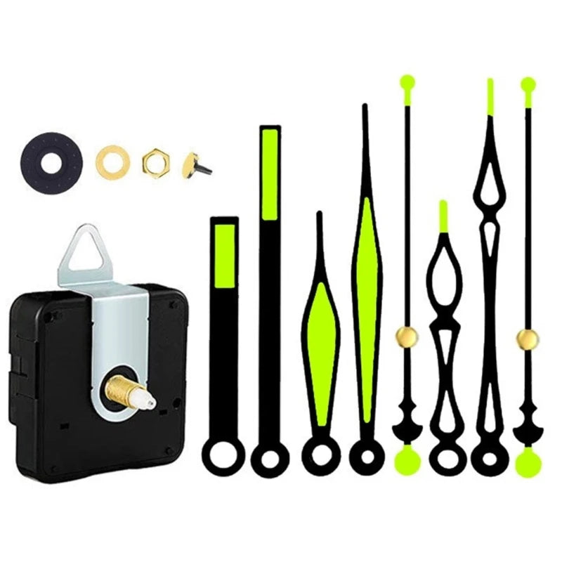 High Accuracy Clock Movement Mechanism DIY Clock Repair Tool Set with Noiseless Movement Clock Hands Wall Repair Tools 87HA