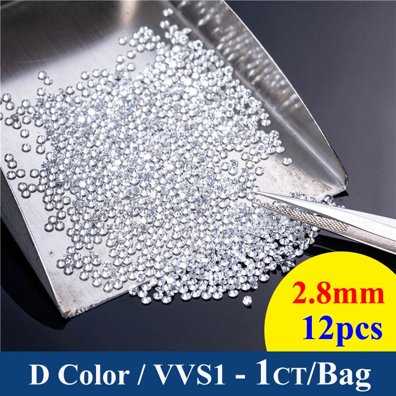 New Premium D Color VVS1 Moissanite Loose Stone Full Size Factory Wholesale Fine Jewelry Certified Moissanite Diamonds With GRA
