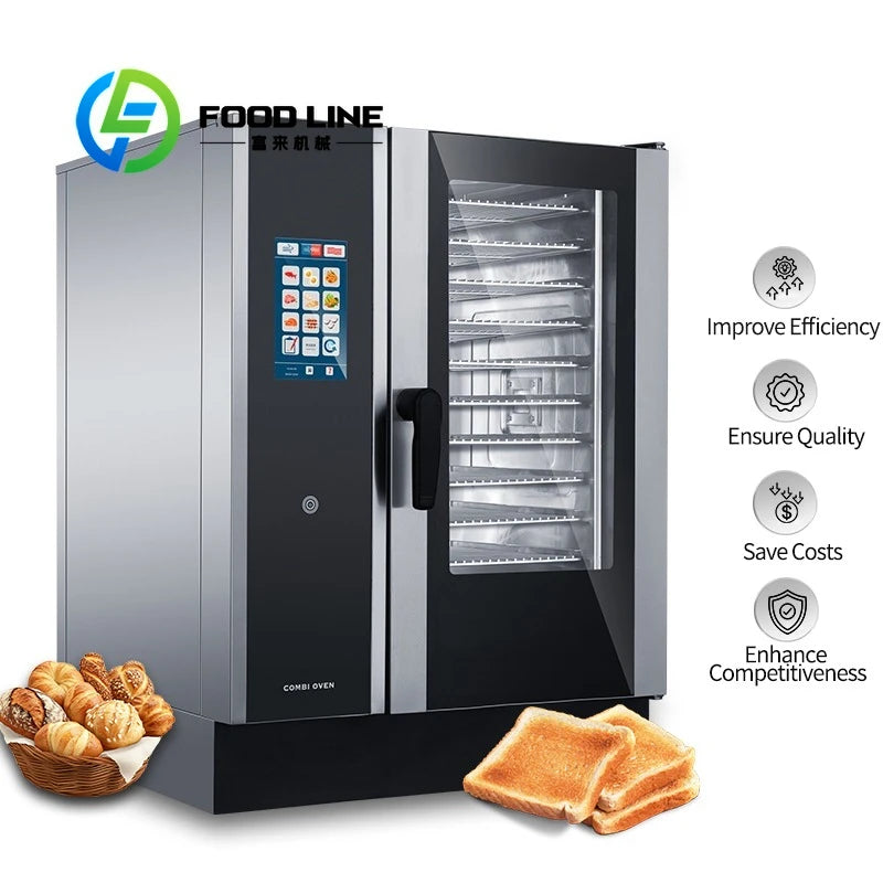 Commercial High Capacity Steam Oven Smart Baking Roasting Multifunction Intelligent Kitchen Equipment for Large Scale customize