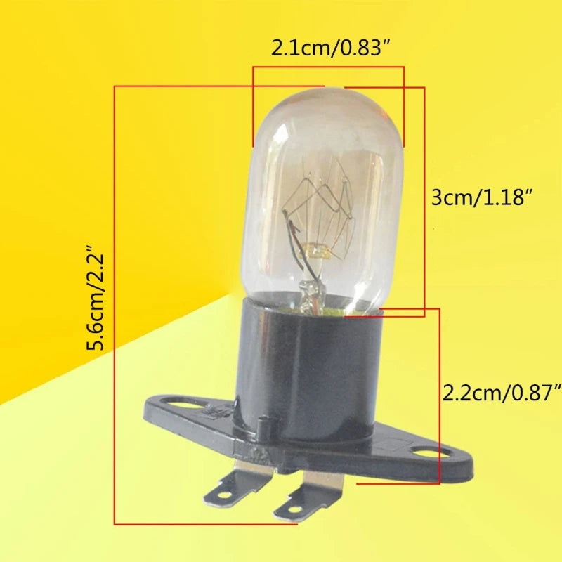 2Pcs Bulb Microwave Ovens Bulb Microwave Oven 2A 250V Bulb For Microwave Oven