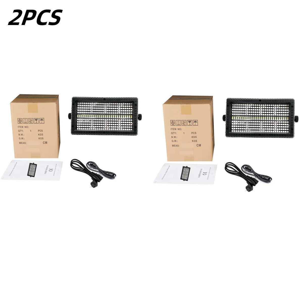 60W Mni LED Strobe RGBW 4in1 8 Zone White 8000K DMX Super Bright  Dj Wash Bar Strobe Stage Lighting Effects