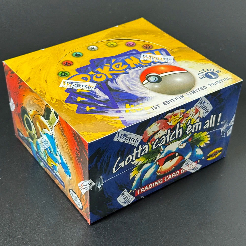PKM 1ST Edition Battle Booster Packs Classic Base Set Proxy Game Cards Charizrd Blastoise Venusaur Collection PTCG Toys Boy Gift