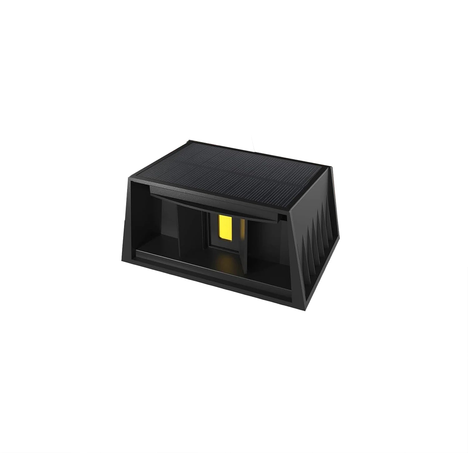 1/2pcs Outdoor Solar Lamp Solar Wall Light Upper and Lower Beam Angles Warm White IP65 Garden Solar Light for Garden Fence Wall