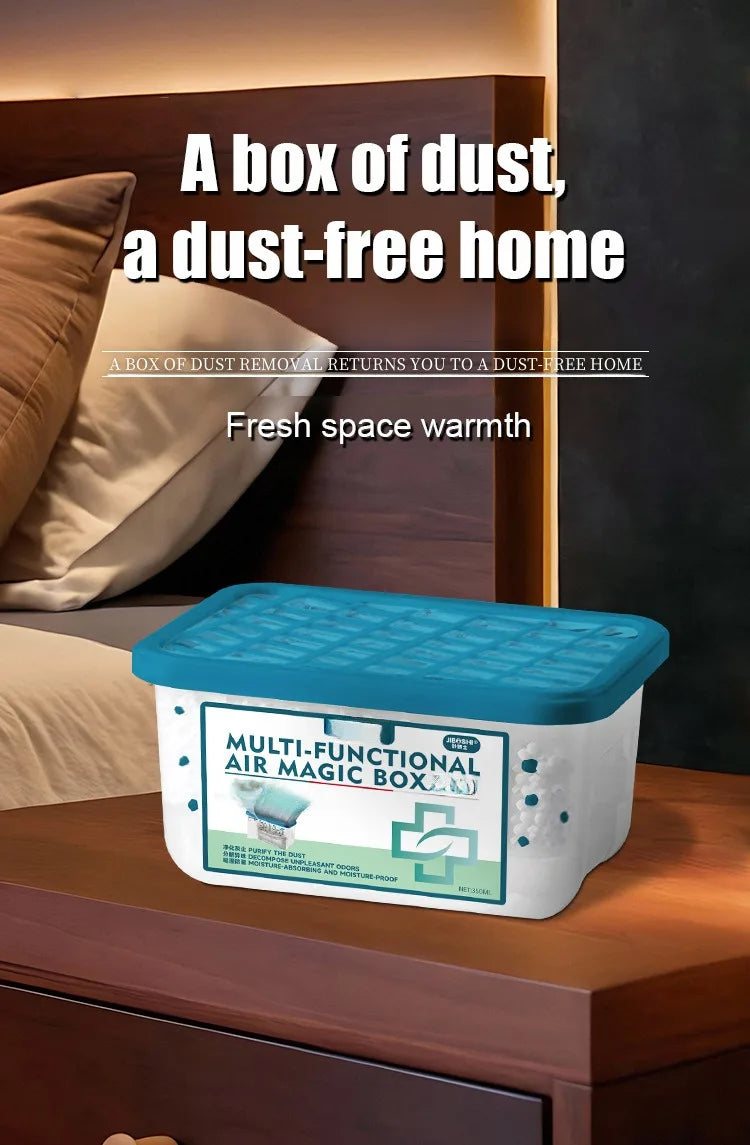 Efficient Air Purifier Box Dehumidifier Deodorizer Dry Agent For Home Bathroom Odor Eliminator Anti Moisture Dust Removal