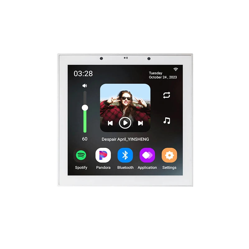 4 Inch Android 11 TUYA smart audio in wall amplificador bluetooths music player home theater systems sound equipment amplifiers