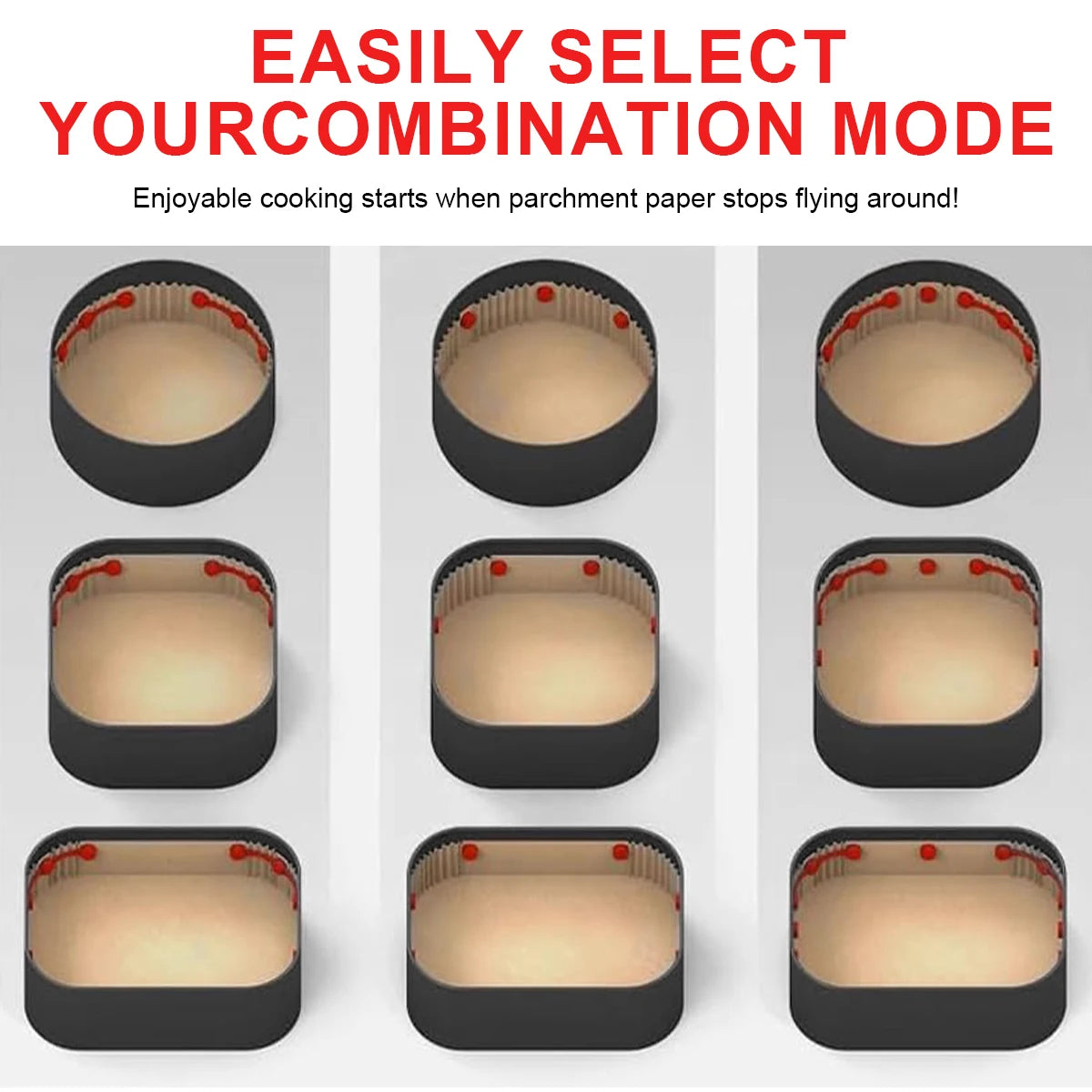 Air Fryer Magnet Silicone Buckle, Air Fryer Magnetic Silicone Clips, Parchment paper used to control the air fryer can be reused