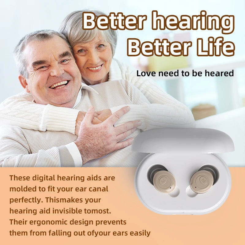 Rechargeable Hearing Aid Multiple noise reduction modes  Sound Amplifier Portable For Elderly People