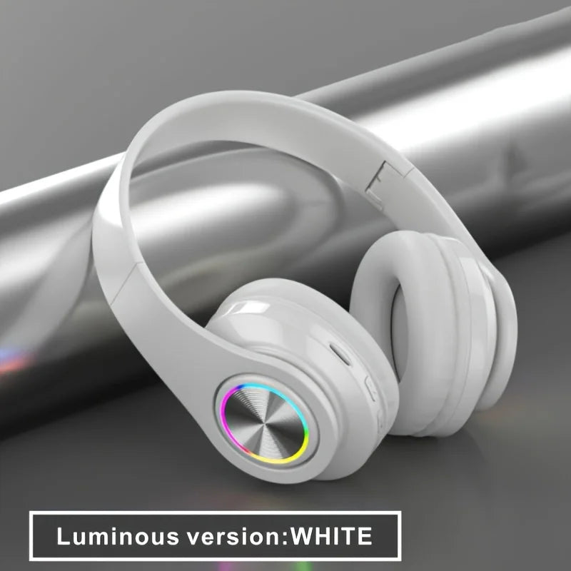 Wireless Bluetooth 5.0 Headphone With Microphone On-Ear Headset Stereo Sound Earphones Sports Office Foldable Headphones Game