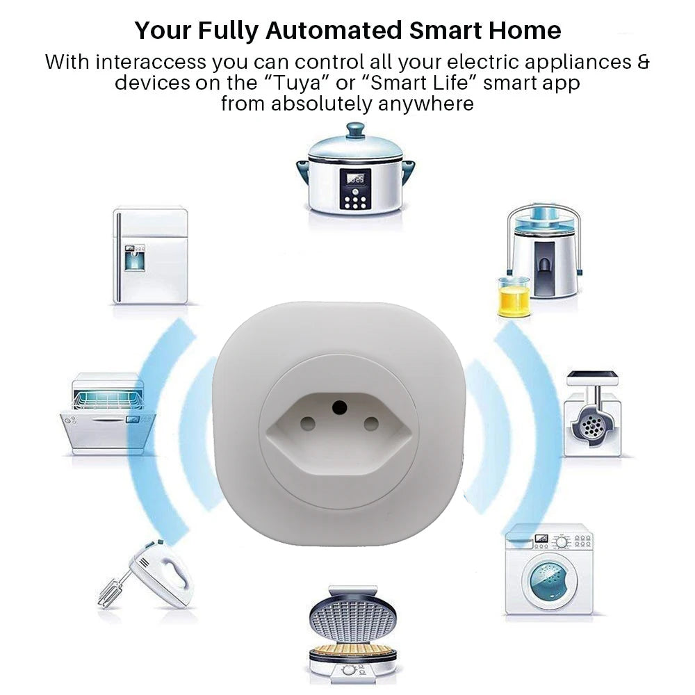 16A Switzerland Plug Smart Wifi SW Socket Wireless Smart Life Tuya APP Remote control Time Control 3500w Works With Alexa