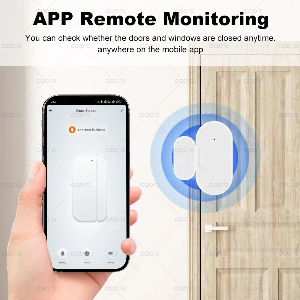 ZigBee 3.0 Smart Window Door Gate Sensor Magnetic Detector Smart Home Security Alarm System Smart Life Tuya App Remote Control
