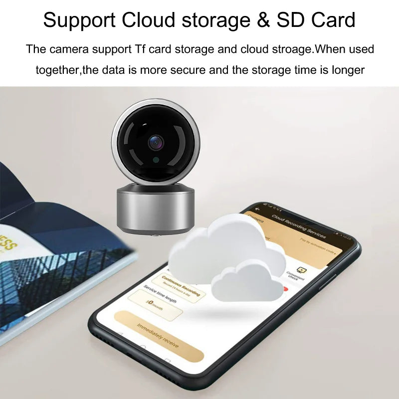 Smart Life 5MP IP WiFi Camera Surveillance Security Baby Monitor Automatic Human Tracking Cam Two Way Audio Indoor Video Camera