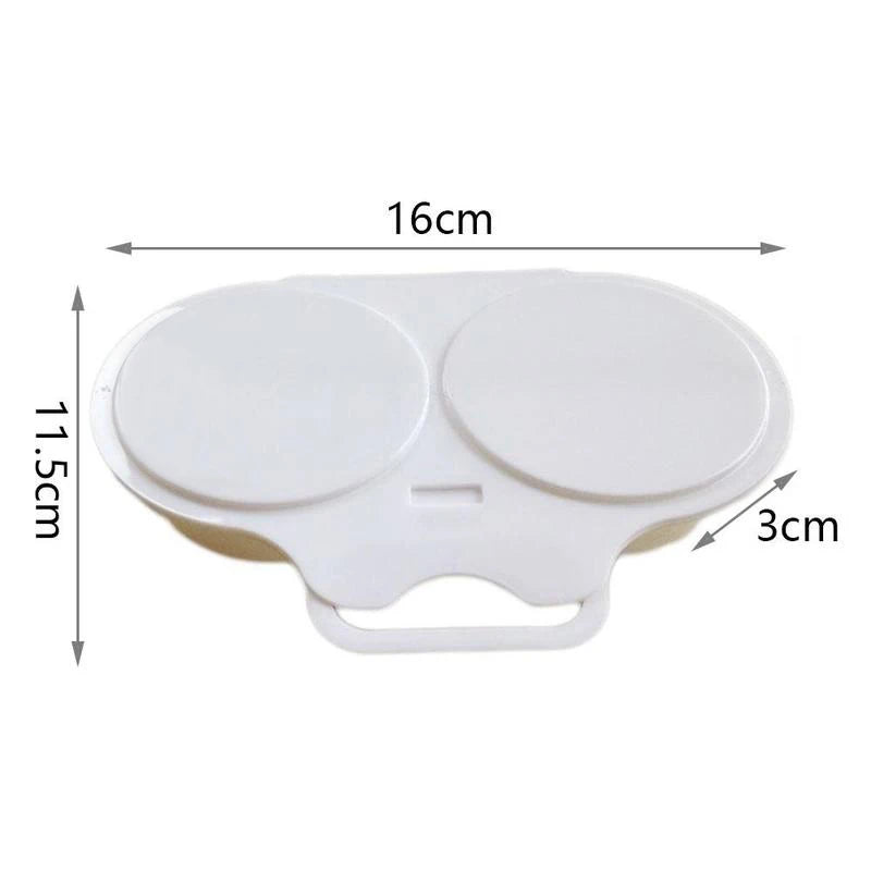 1pcs Egg Box Kitchen Microwave Oven Round Shape Egg Steamer Cooking Mold Egg Poacher Egg Tool