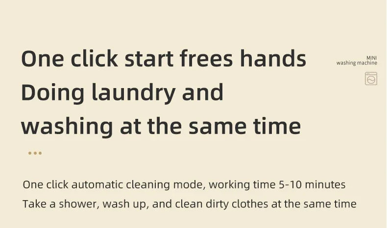 Wireless washing machine portable underwear cleaner 1L mini Socks Washing Machine Dehydratable Laundry Bucket