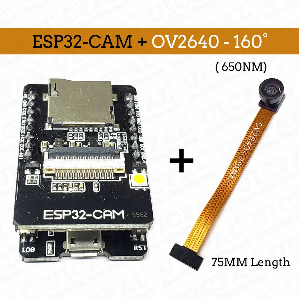Original ESP32-CAM Camera Module Kit 2.4 GHz WiFi Bluetooth 8MB PSRAM OV2640 Camera Module 66 120 160 Degree 850nm Night Vision