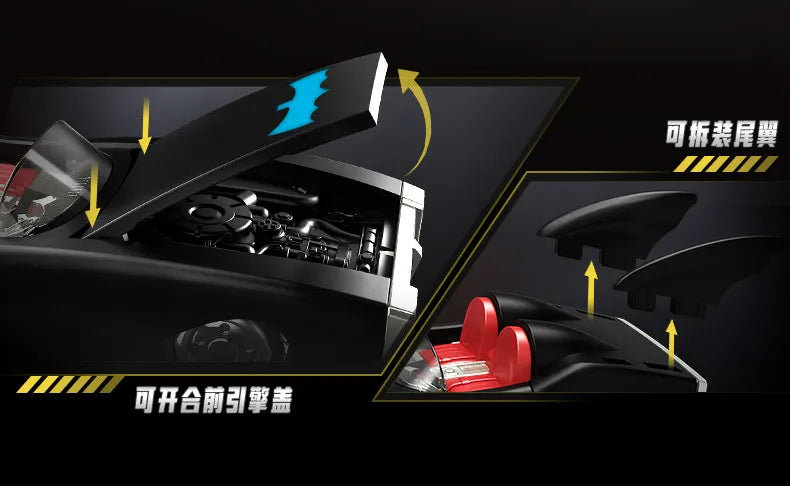 Blokees DC Marvel Hero Batman Star Edition Series  Blind Box Toy E01/E02 6PCS Batman Motorcycle Toy Collectible Perfect Gift