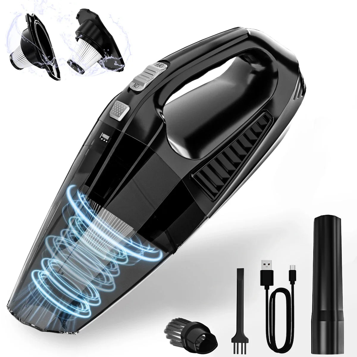 Portable Wireless Vacuum Cleaners Powerful Rechargeable Suction Cordless Handheld Vacuum Cleaner Car Electronic Accessories