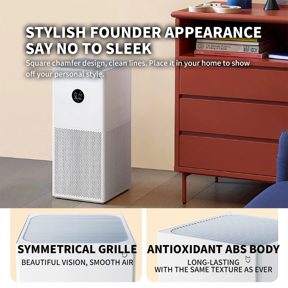 NEW MIJIA Smart Air Purifier 4 Lite LED Display Quadruple Purification Aldehyde Removal Home Air Ionizer 35.8dB(A) Low noise