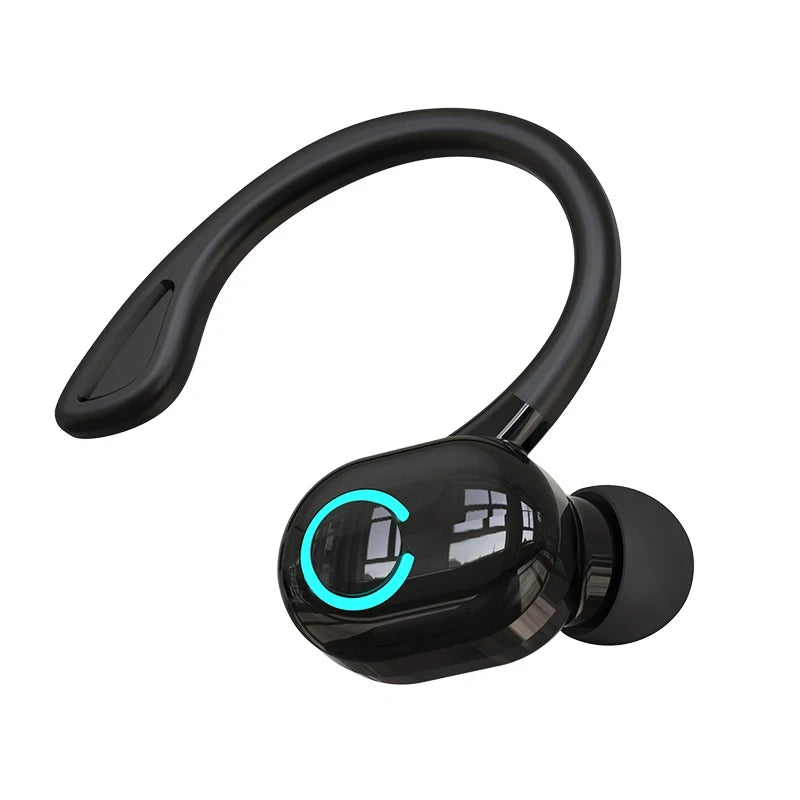Bluetooth 5.2 Business Wireless Headphone Ear-Hook Mini HIFI Bass Noise Cancelling Earphone With Mic Sport Game Headset