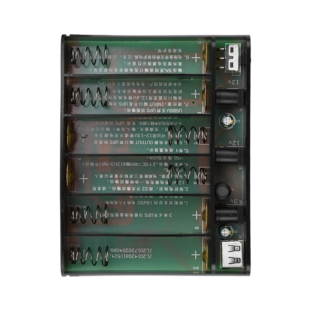 5V9V12V Output Power Bank Box for Cellphone Power Storage Case Tablet Modem 6x/3x 18650 Battery UPS Uninterrupted Power Supply