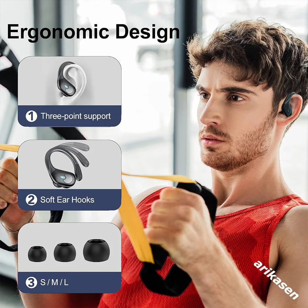 Bluetooth 5.3 Wireless Over-Ear Headphones – HiFi Stereo Sound