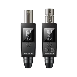 M-ONE UHF Microphones DSP Wired To Wireless System XLR Transmitter Receiver Signal Adapter For Dynamic 48v Condenser Microphone