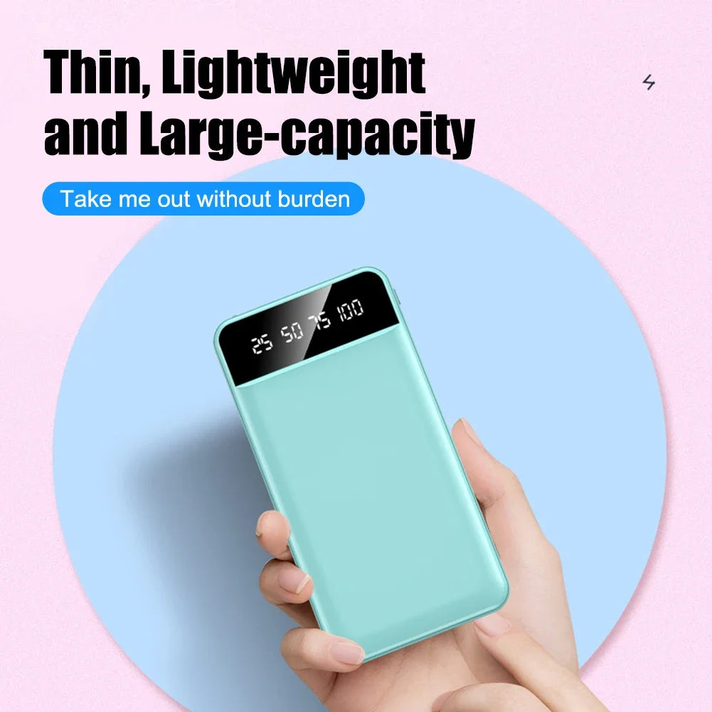 50000mAh Portable Power Bank Charging Intelligence Digital Display External Battery Pack Dual USB For Fast Heating Vest Jacket
