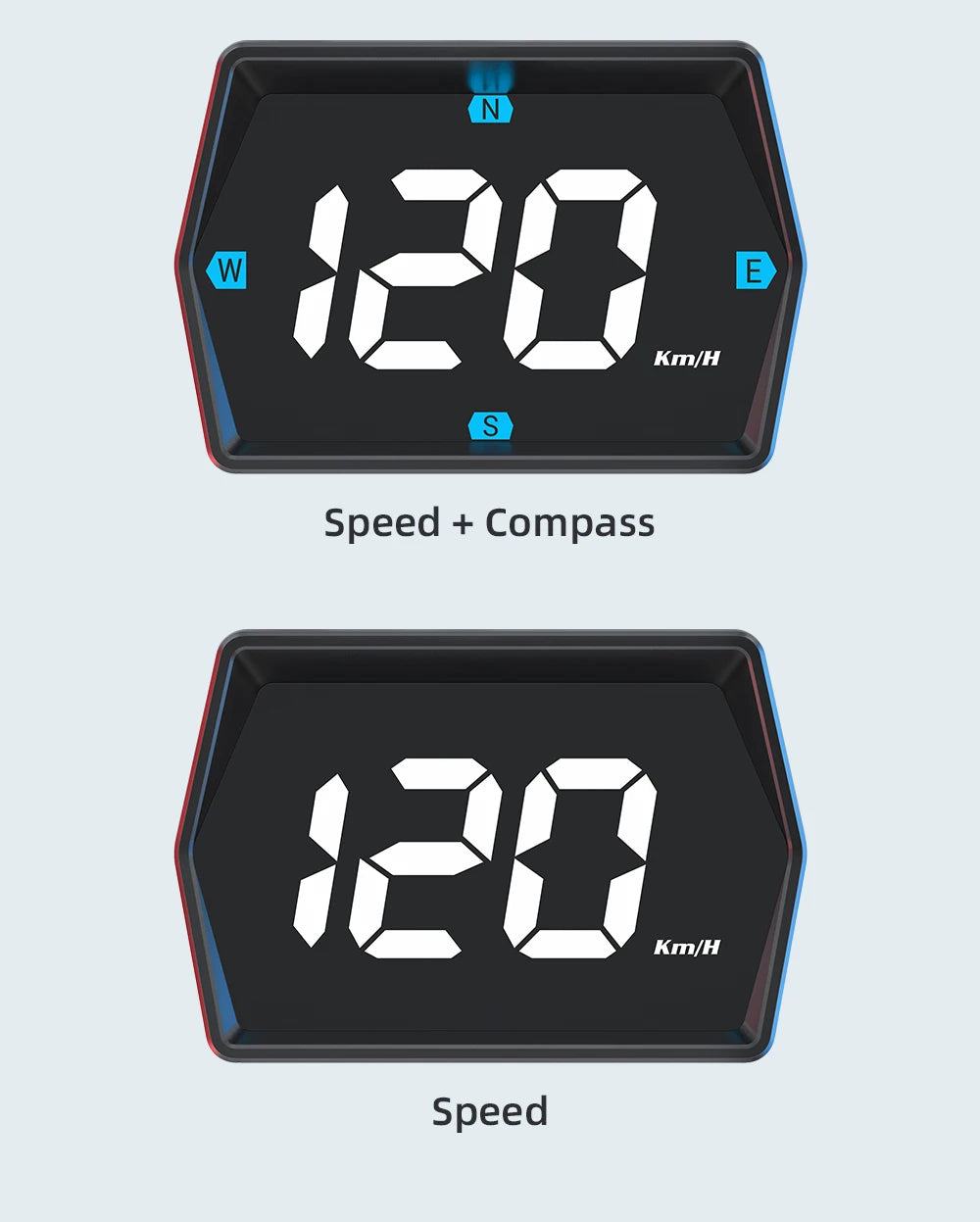 ZMFJH G20 HUD GPS Display Car Digital Speedometer Head-Up Display Eletronics Speed Alarm Gadgets Inteligent Compass For All Car