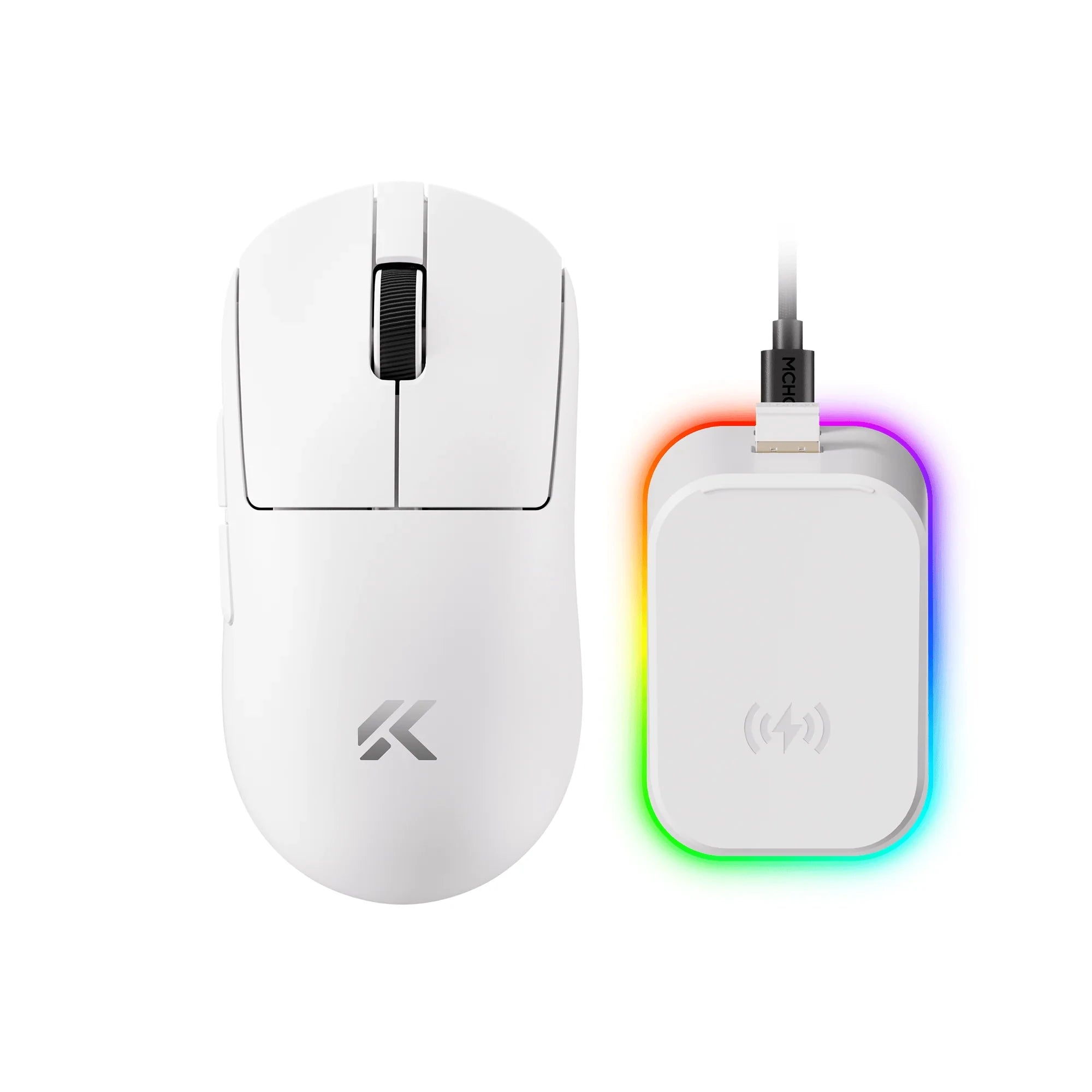 MCHOSE A7 V2 Lightweight Wireless Gaming Mouse Dual 8,000Hz Polling Rate PAW3950 TI Gaming Esports Office Mouse