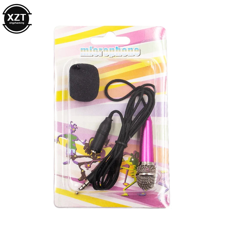 NEW Handheld Mic Portable Mini 3.5mm Stereo Studio Speech Mic Audio Microphone For the Smart mobile Phone Desktop Accessories