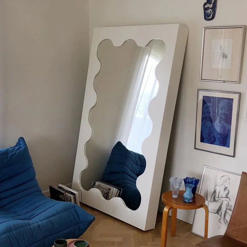 Full body makeup mirrors Room decoration full body photo floor mirror against the wall girls bedroom girls full-length mirror