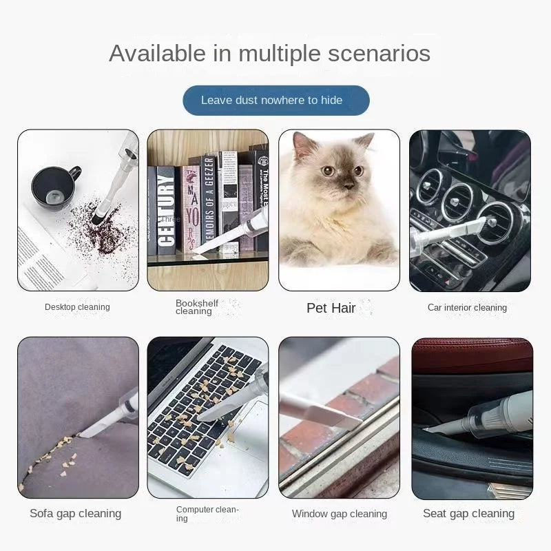 Combination Vacuum Cleaner USB Charging Car Household Vacuum Cleaner Small Car with Fully Automatic High Power Powerful Cleaning