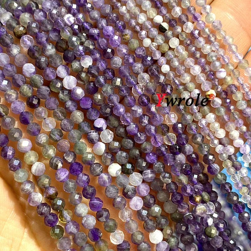 Natural Red Garnet Stone Beads 2 3 4mm Faceted Loose Round Gemstone For Jewelry Making DIY Bracelet Earrings Accessories 15''