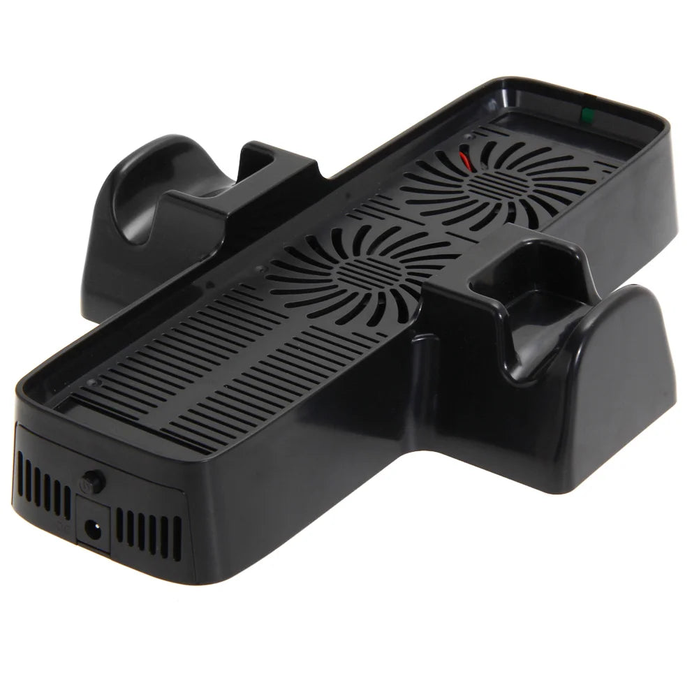 Console Cooling Fan  for XBOX 360 Game Controller ABS Cooling Fan Heat Dispersion with Dual Dock Stand USB Cable Accessories