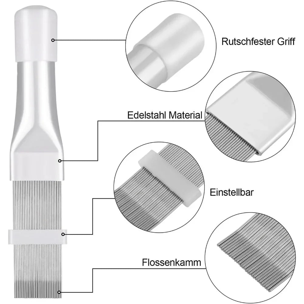 For  Cleaning Brush Condenser Dryer, Flap Comb, Refrigerator Air Conditioner, Metal Cleaning Radiator Coil Evaporator