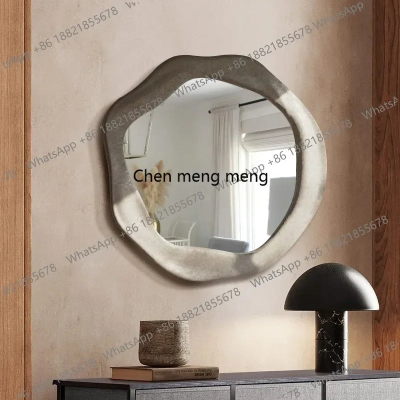 XIrregular bathroom mirror retro art deco, makeup, porch wall mirror