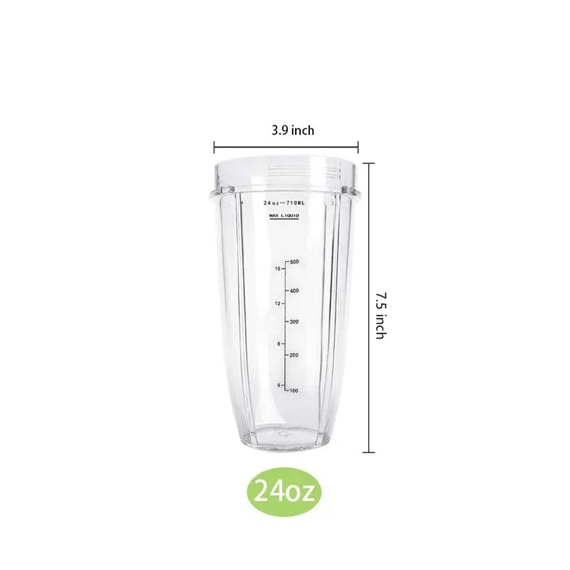 18/24/32OZ Cups for Ninja Blender with Lid for Ninja Auto iQ BL480 BL481 BL482 BL490 BL640 BL450 BL482 BL682 BL642 BL640
