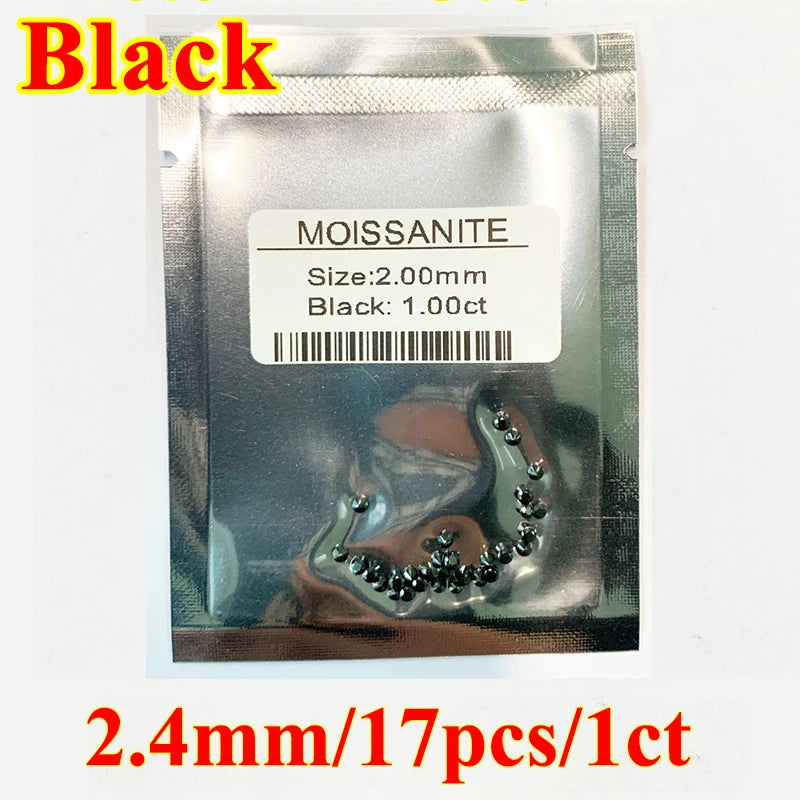 DJMAX Factory Direct Sales Moissanite Loose Stone D Color Moissanita Gemstone Lab Grown Diamond Certified Black Moissanite Stone