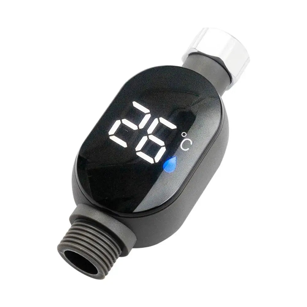 Digital Shower Thermometer Instant-Read LED Display 0℃~99℃ Waterproof Bath Thermostat For Home Bathroom Temperature Measurement
